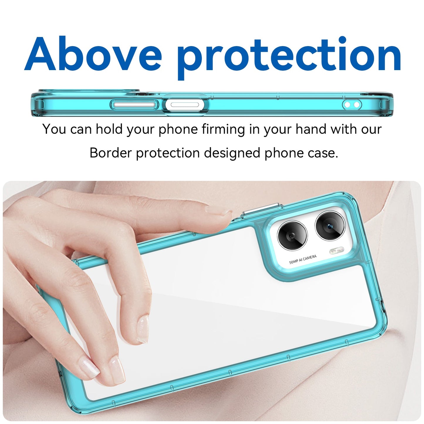 Moto G06 Soft Gel Case [Clear Blue]