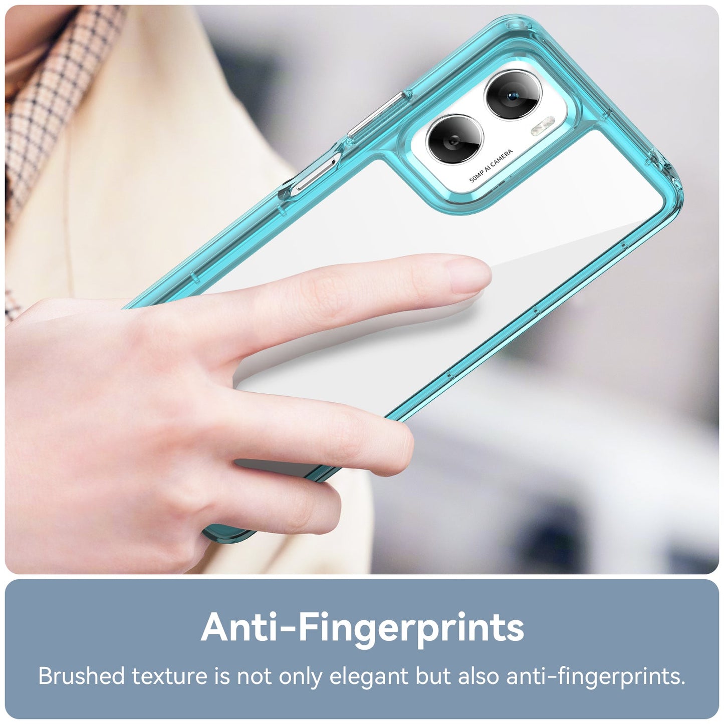 Moto G06 Soft Gel Case [Clear Blue]