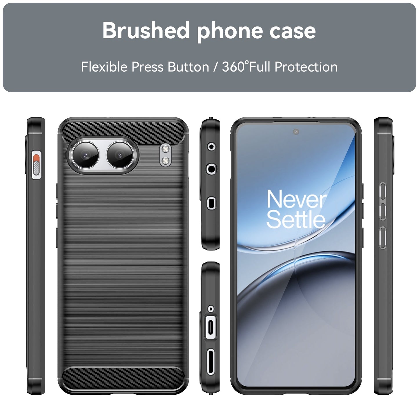 Oneplus Nord 4 Carbon Fibre Case [Black]