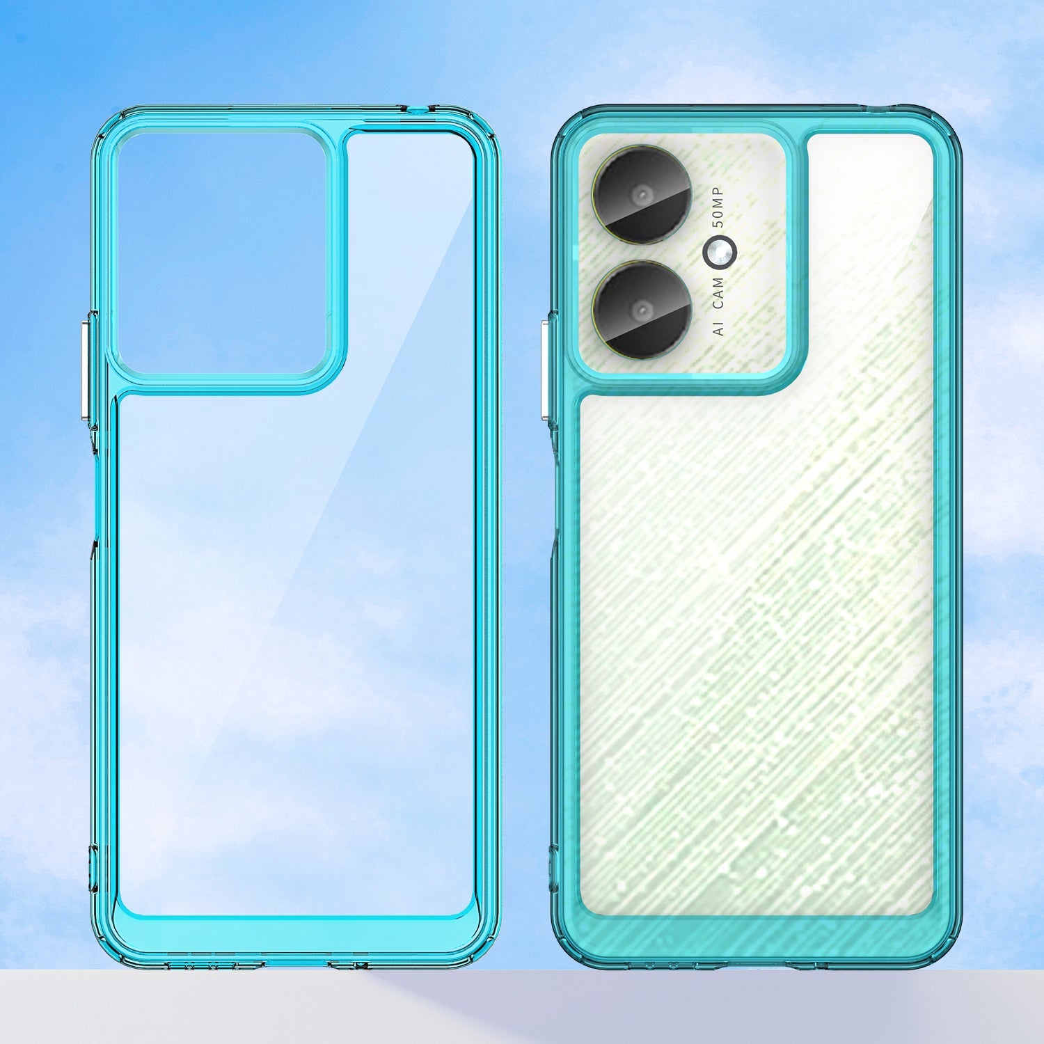 Xiaomi Redmi 13C 4G Soft Gel Bumper Case [Clear Blue]