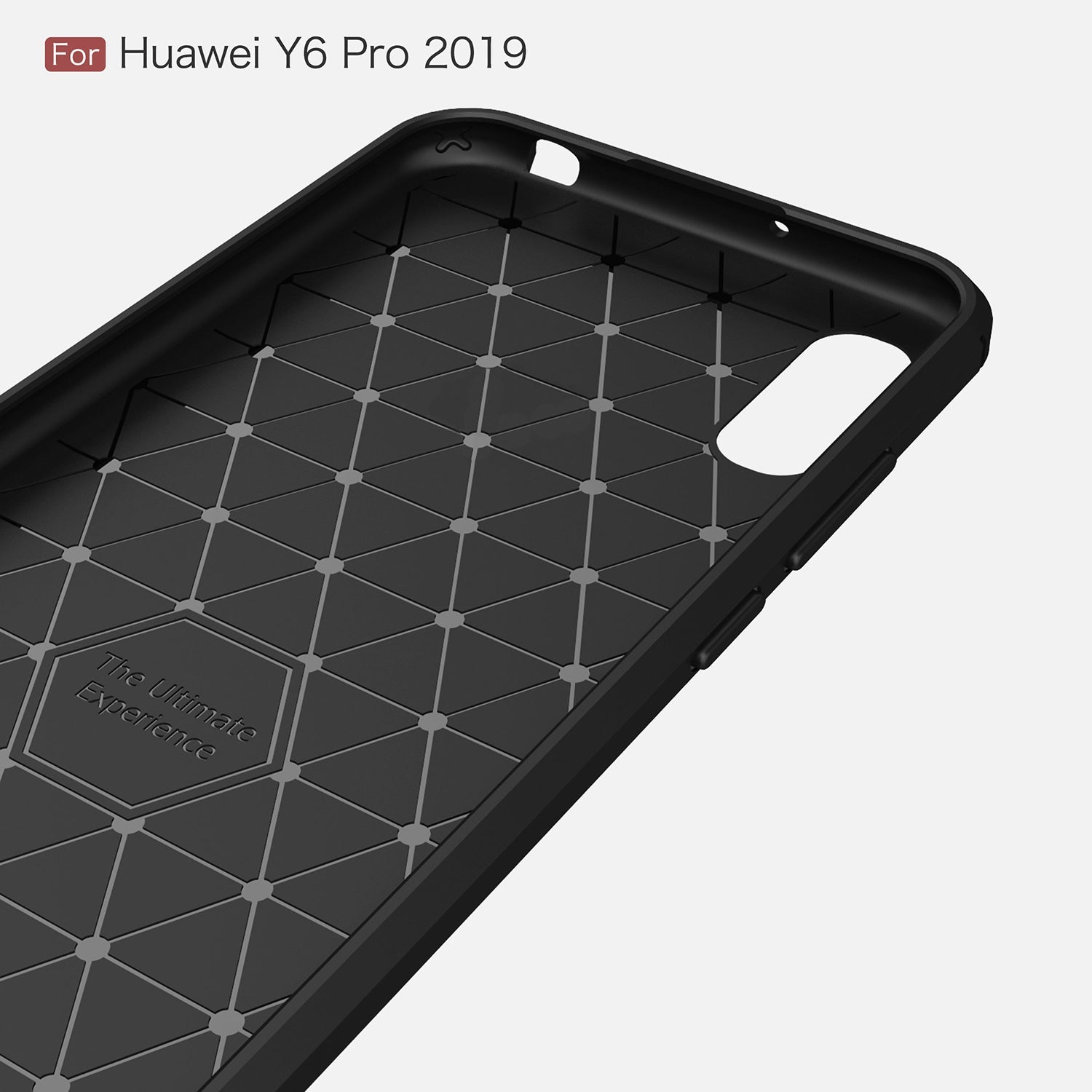 Huawei Y6 Pro 2019 Carbon Fibre Case Navy