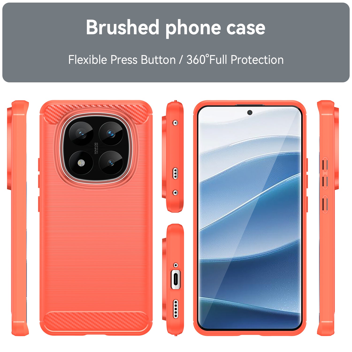 Xiaomi Redmi Note 14 Pro Plus 5G Carbon Fibre Case [Red]