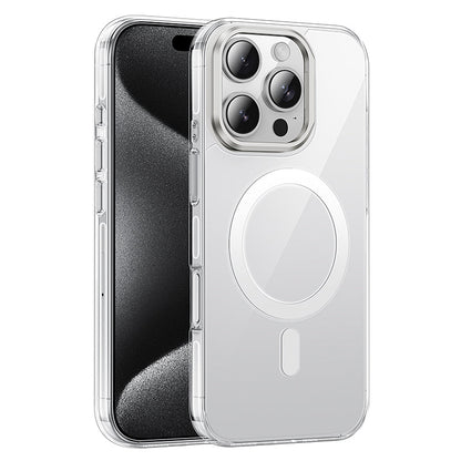 Hoco Premium Magnetic Clear Case w/ 4 Corner Air Cushion, Hidden Lens Stand, Germany Anti Yellowing Material (AS9) [ iPhone 16 Pro]