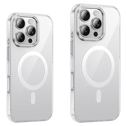 Hoco Premium Magnetic Clear Case w/ 4 Corner Air Cushion, Hidden Lens Stand, Germany Anti Yellowing Material (AS9) [ iPhone 16 Pro]