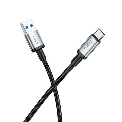 Hoco Usb 3.0 Type C Cable W/ 5Gbps High Speed Data, Fast Charging (Us10) 0.5M