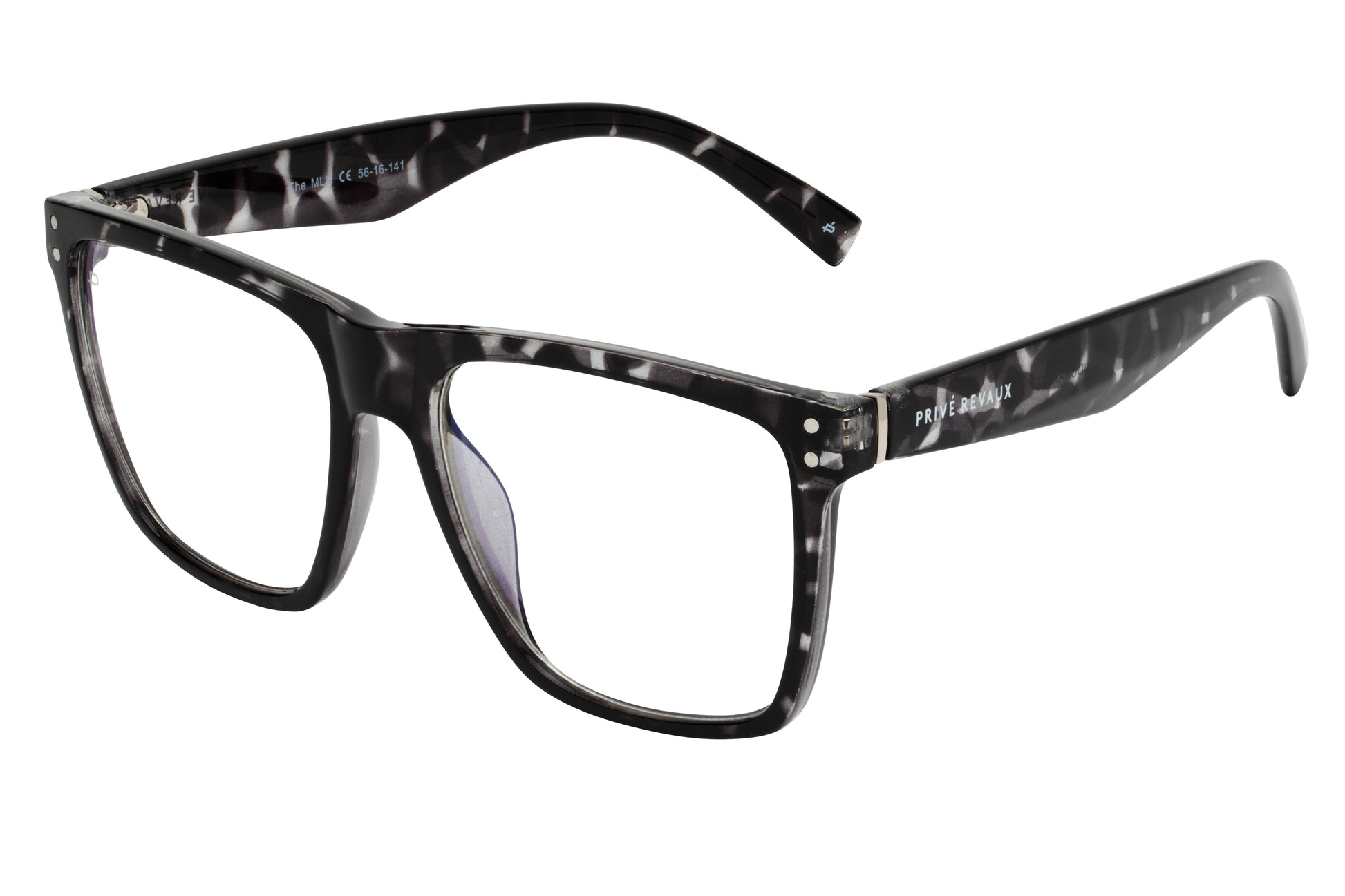 Prive Revaux The Visionary Blue Light Glasses [Gunmetal Tort/Clear]