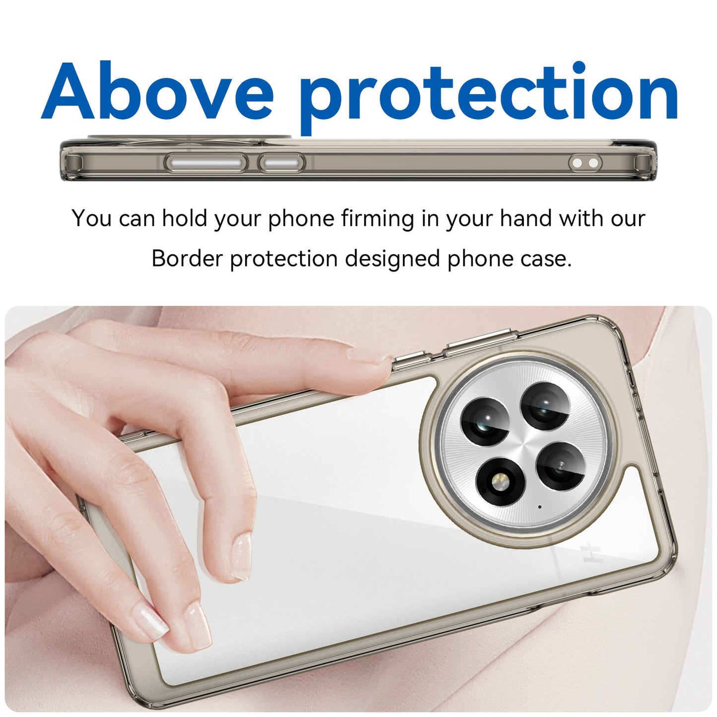 Oneplus 13 Soft Gel Case [Clear Grey]