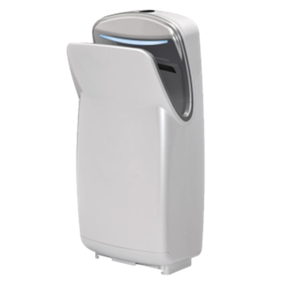 JETDRYER Executive 2 1000W Hygienic Auto-Sensing Hand Dryer. Dries Hands in 10 Seconds. HEPA Filter, Quiet 70dBA, 20 Seconds Auto-shut Off, Removable Drip Collection Tray. White Colour.