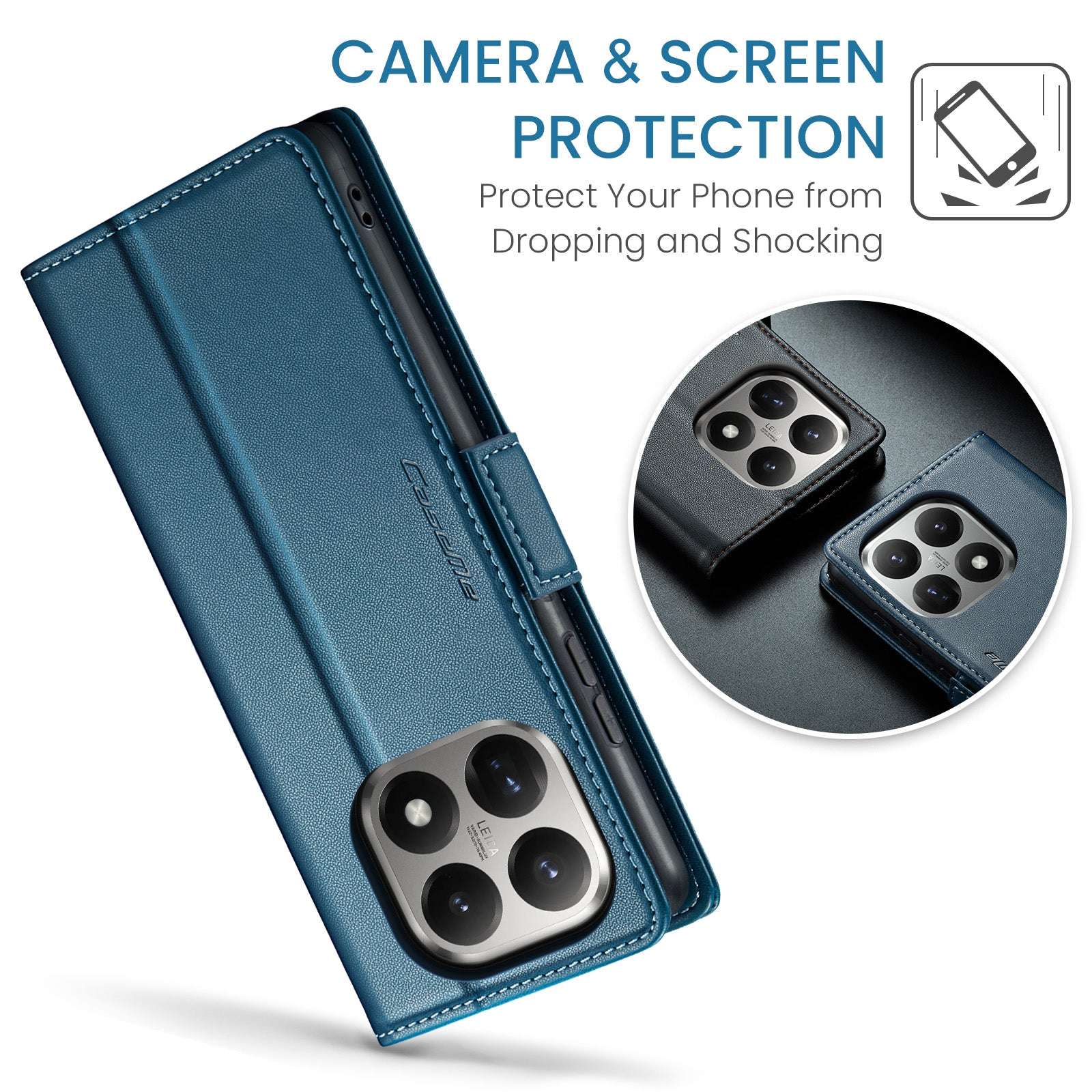 Xiaomi 15t Pu Wallet Case [Navy]