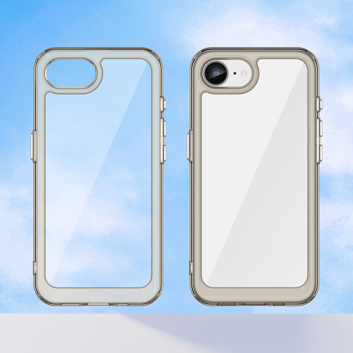 Apple iPhone 16E Soft Gel Case [Clear Grey]