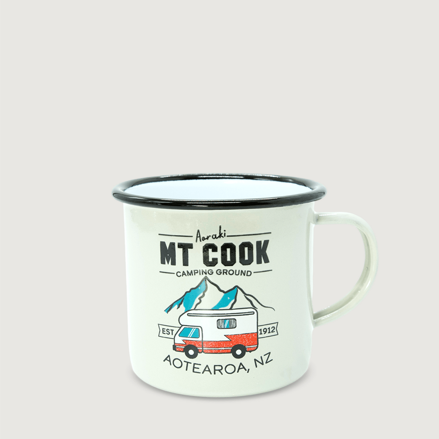 Moana Road Enamel Mug [ Mt Cook Campground - 654b]