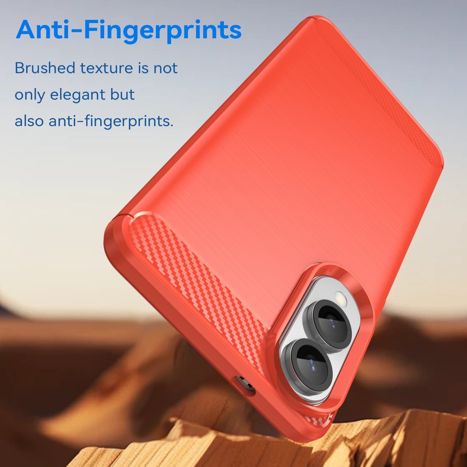Samsung Galaxy S25 Edge Carbon Fibre Case [Red]
