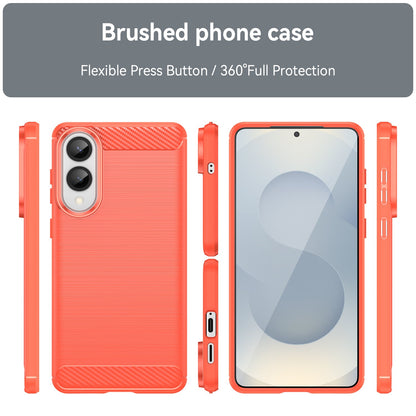 Samsung Galaxy S25 Edge Carbon Fibre Case [Red]