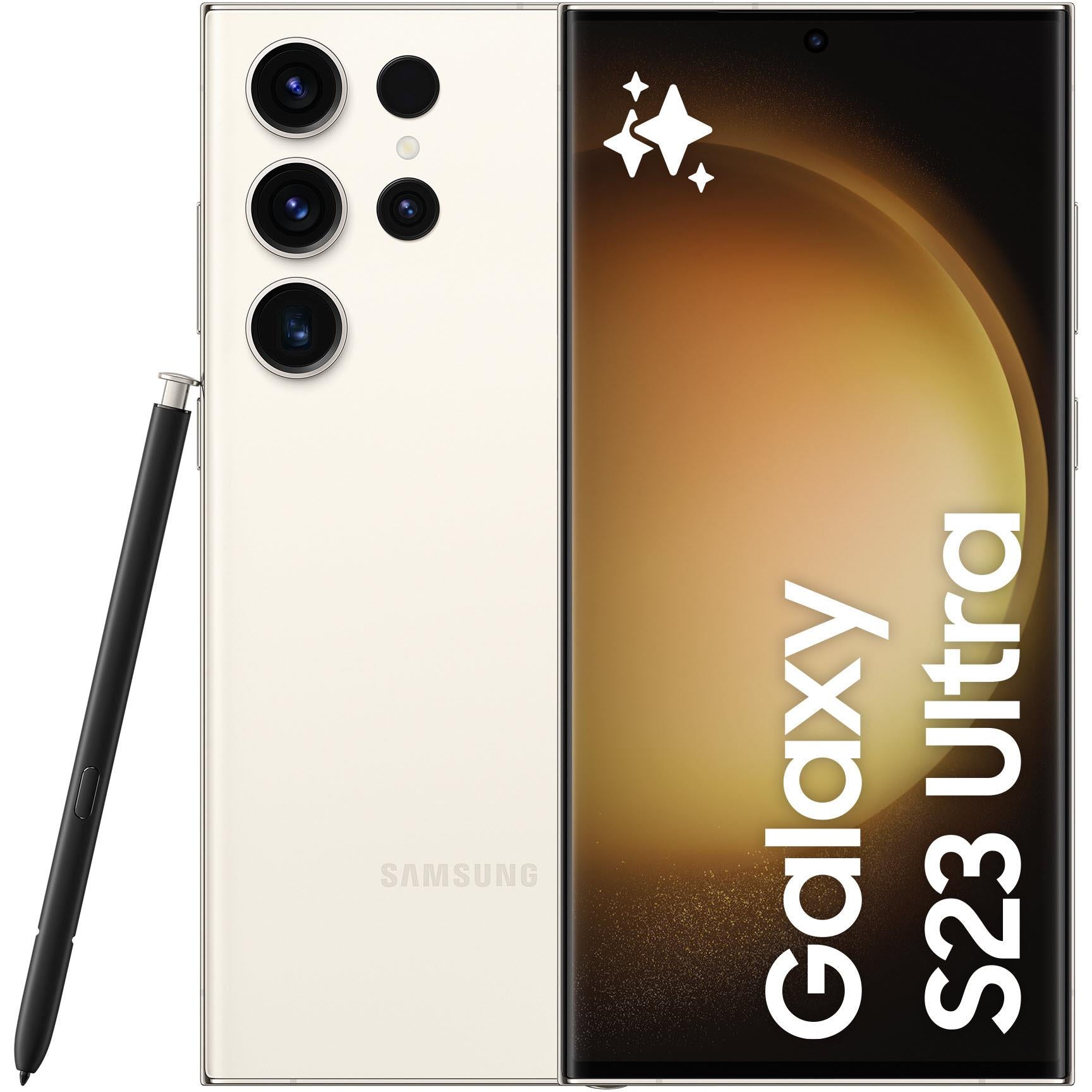 Samsung Galaxy S23 Ultra SM-S918/DS Mobile Phone [ 512GB / 12GB RAM - Cream ]