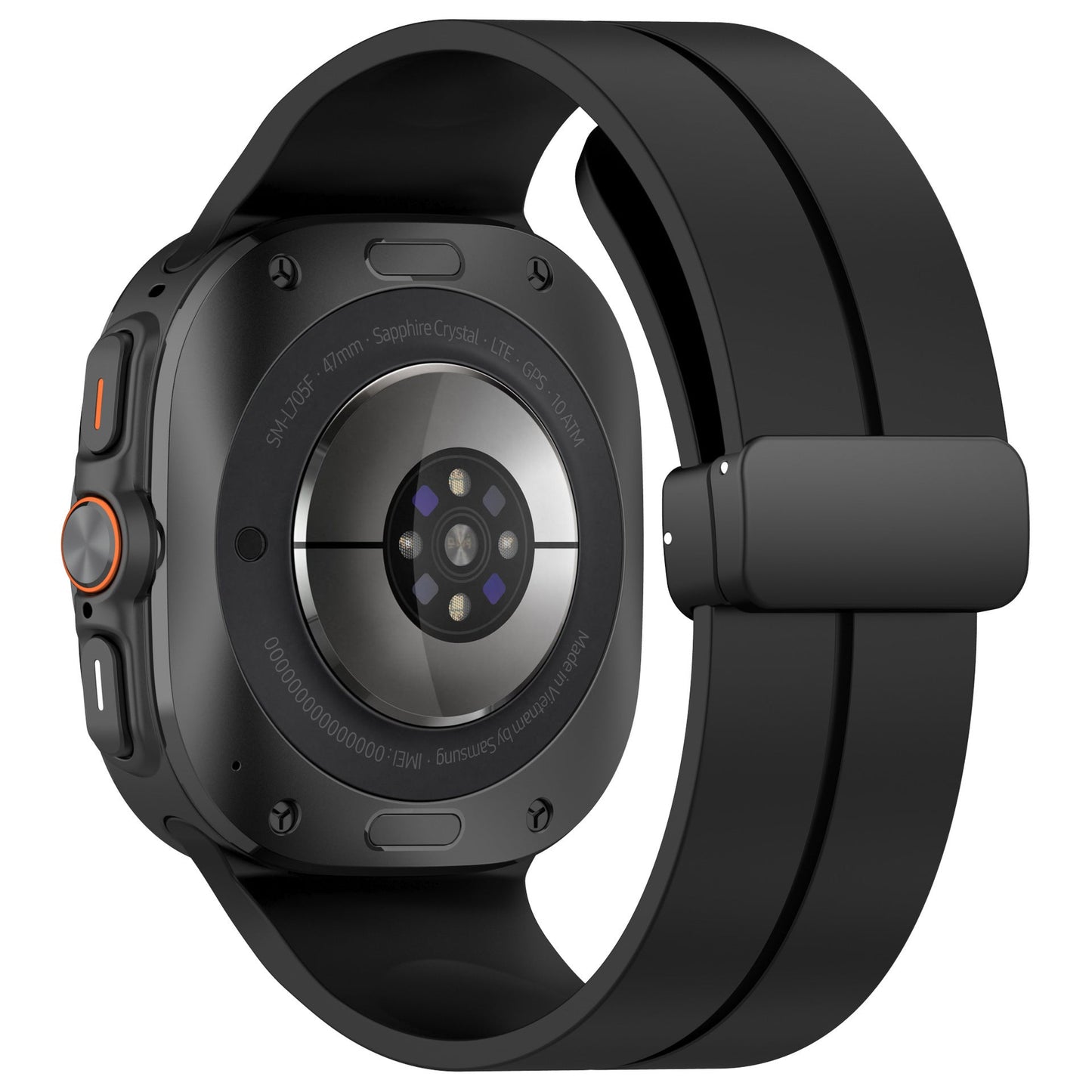 Samsung Galaxy Watch Ultra 47Mm Silicone Strap [Black]