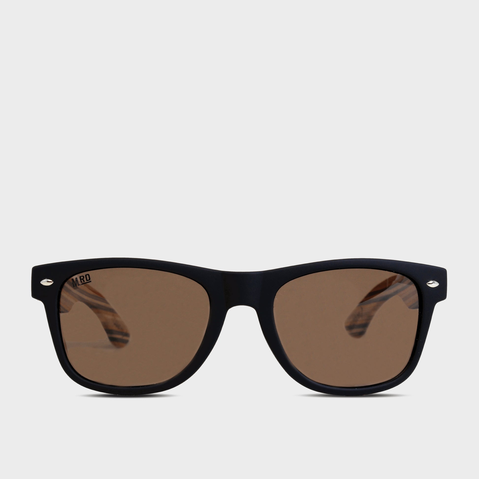 Moana Road 50/50s Sunglasses [Black w/ Striped Arms - 452]