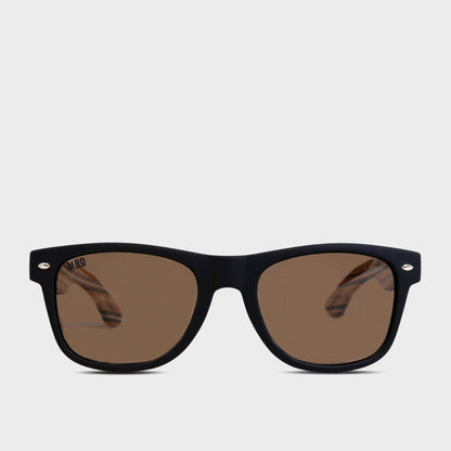 Moana Road 50/50s Sunglasses [Black w/ Striped Arms - 452]
