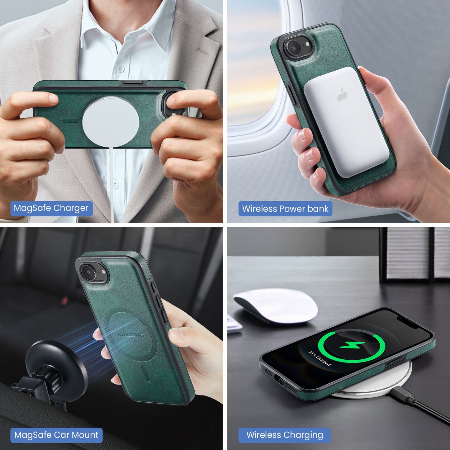 Iphone 16E Magsafe Wallet [Green]