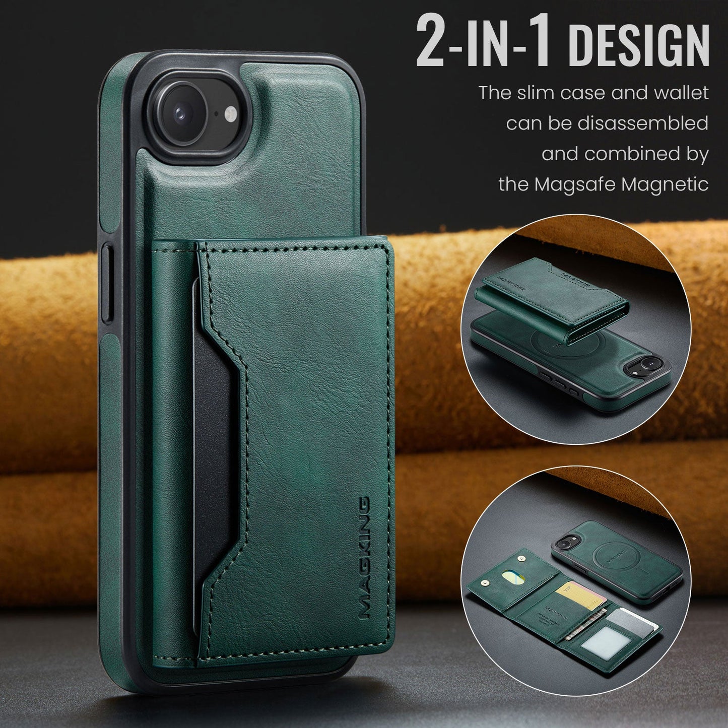 Iphone 16E Magsafe Wallet [Green]