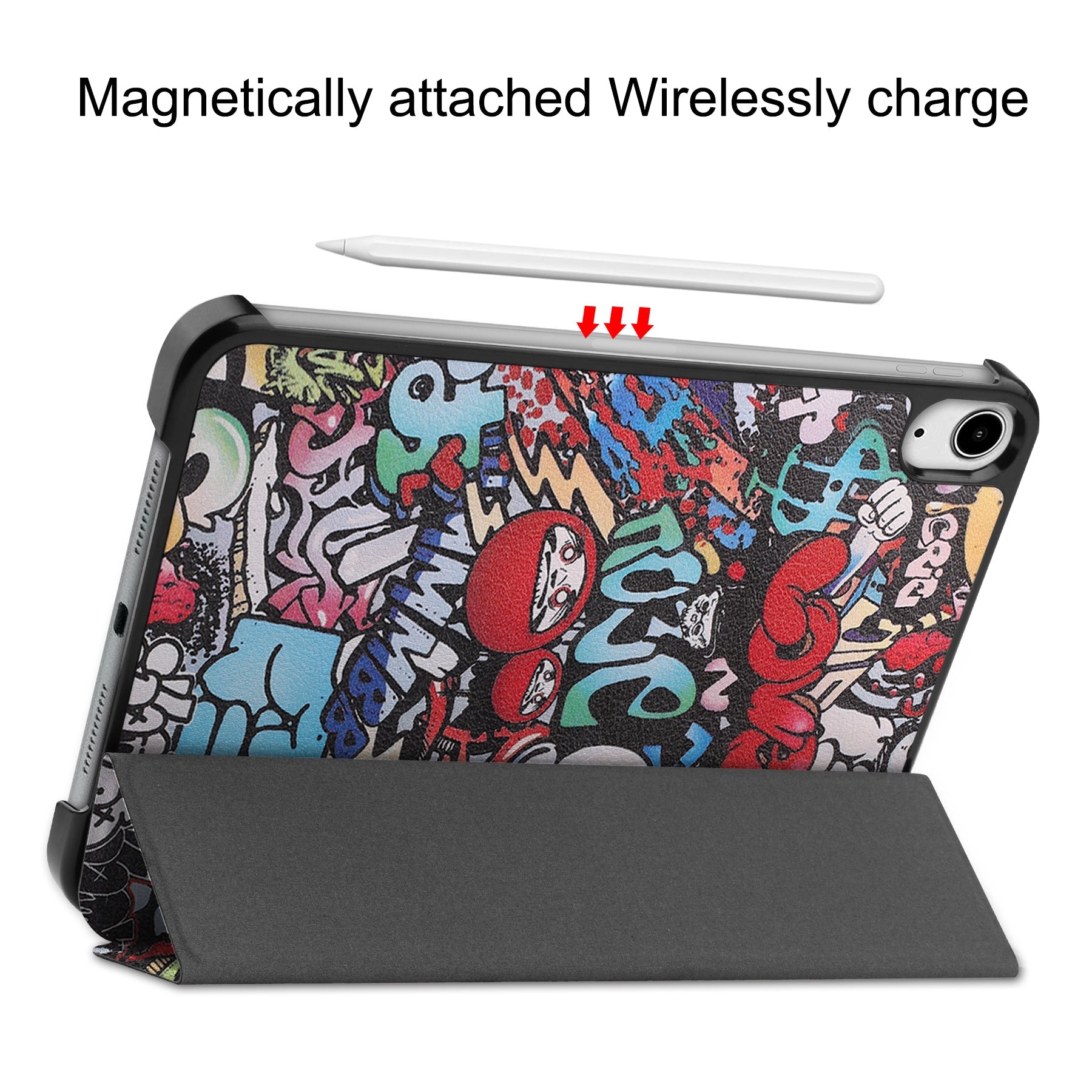 Ipad Mini 7 (A17 Pro 2024) Designer Tri-fold Case [Graffiti]