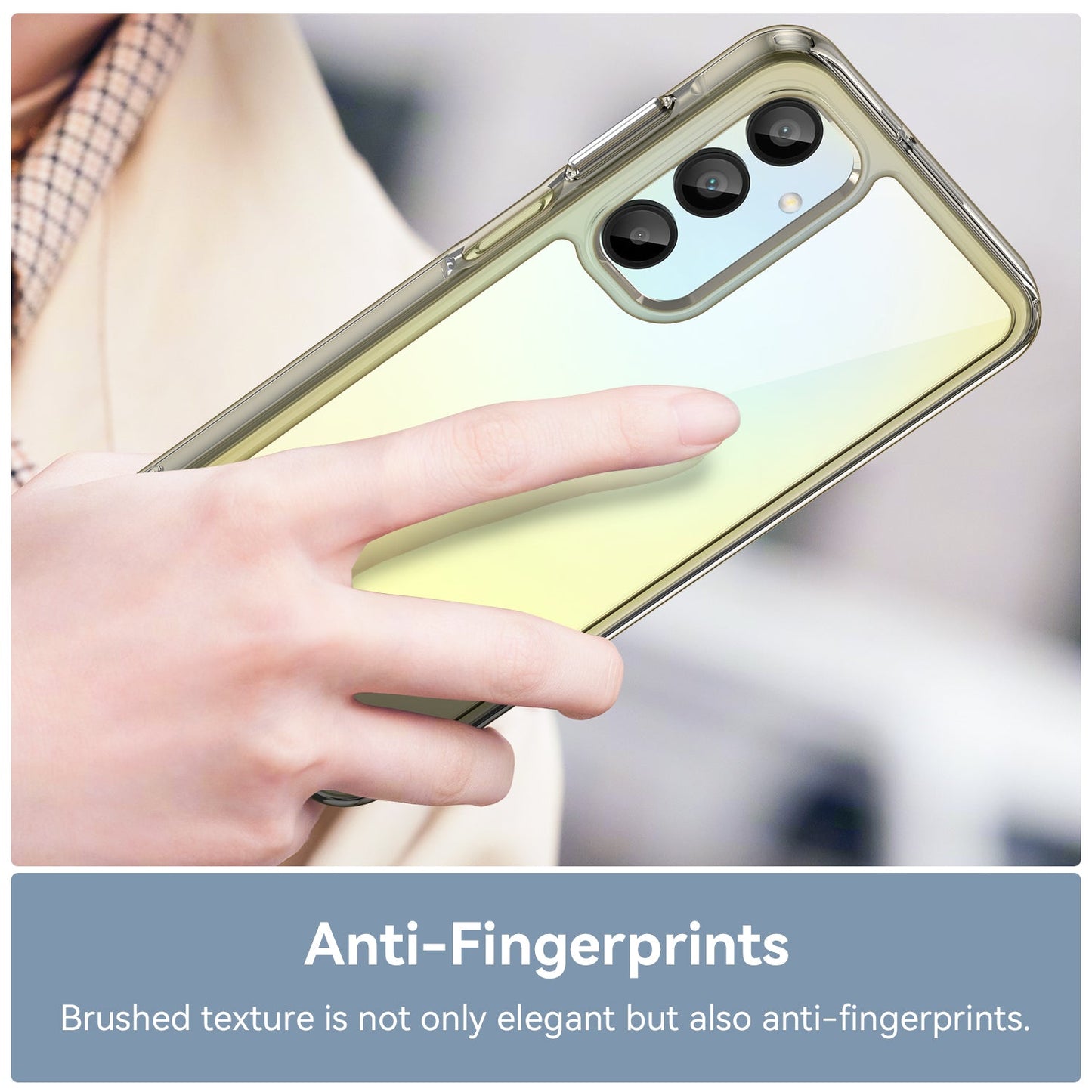 Galaxy A16 5G Soft Gel Bumper Case [Clear Grey]