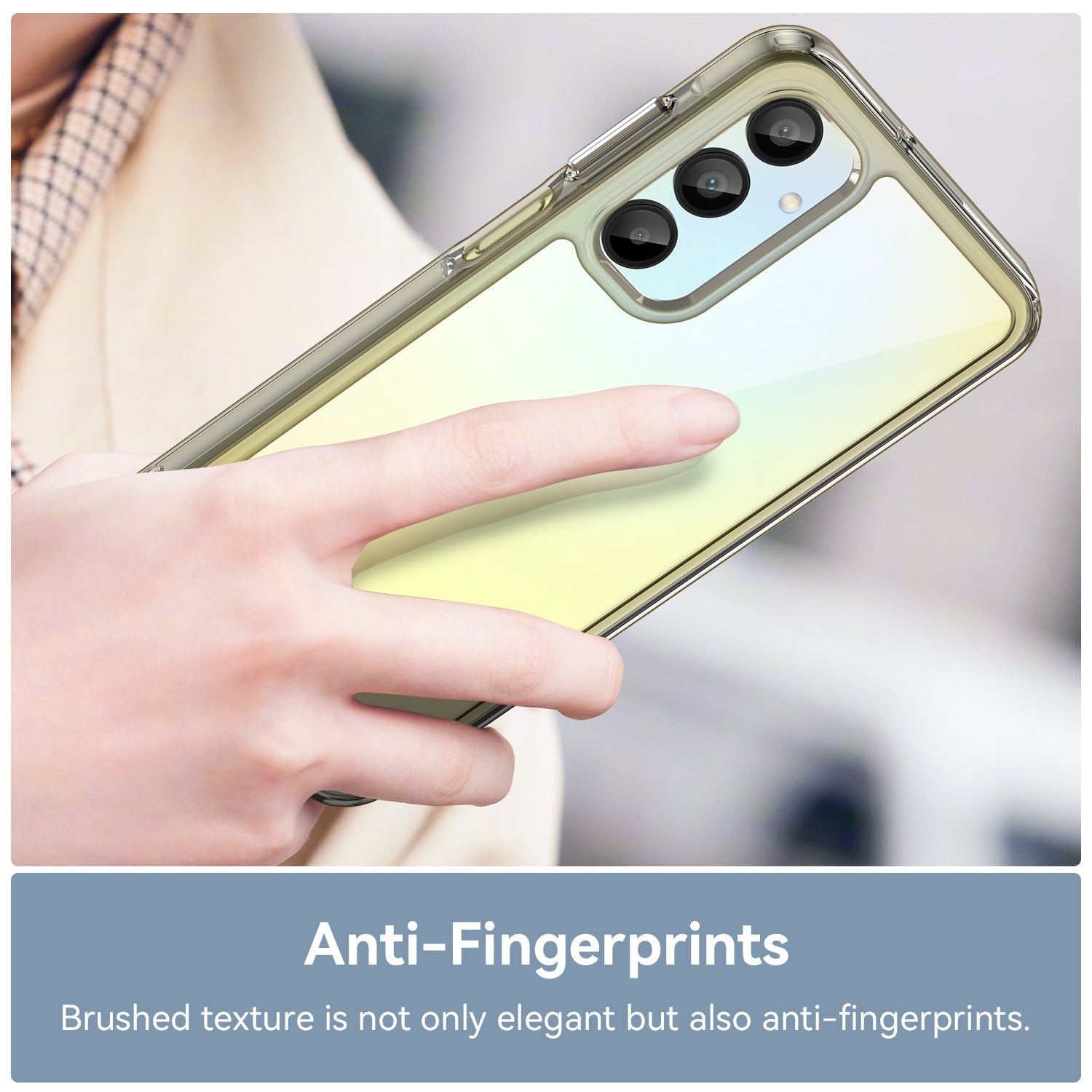 Galaxy A16 5G Soft Gel Bumper Case [Clear Grey]