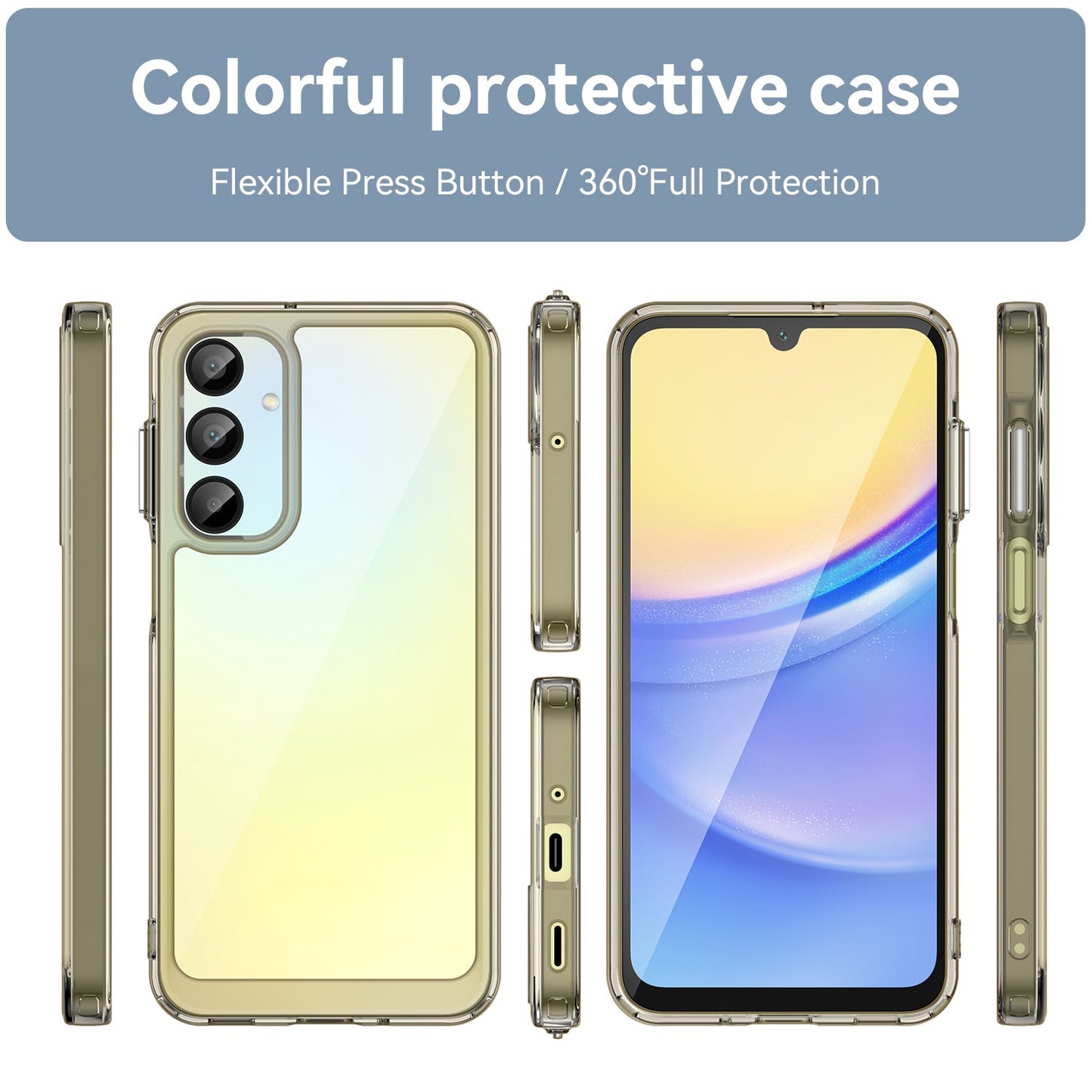 Galaxy A16 5G Soft Gel Bumper Case [Clear Grey]