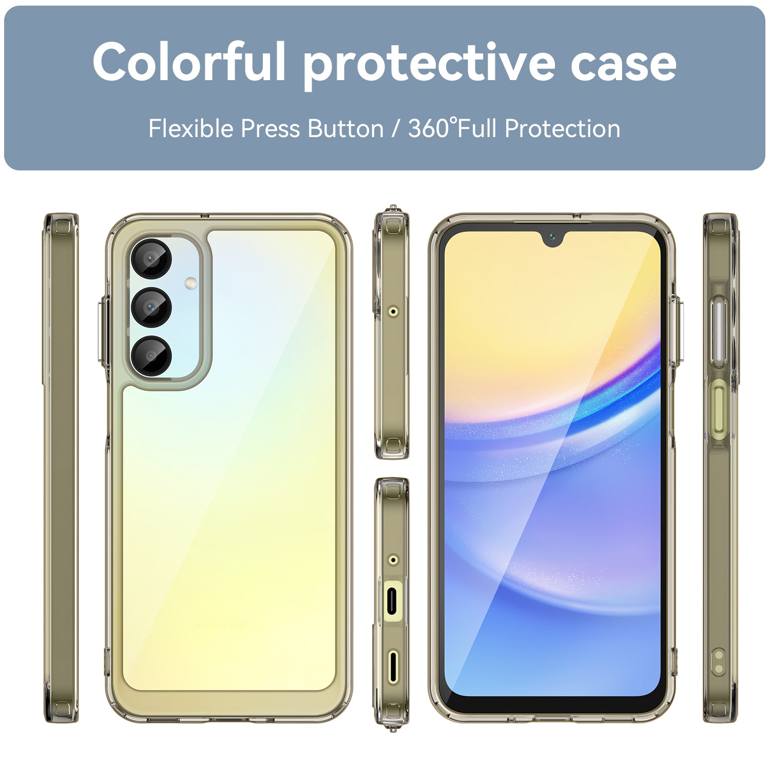 Galaxy A16 5G Soft Gel Bumper Case [Clear Grey]