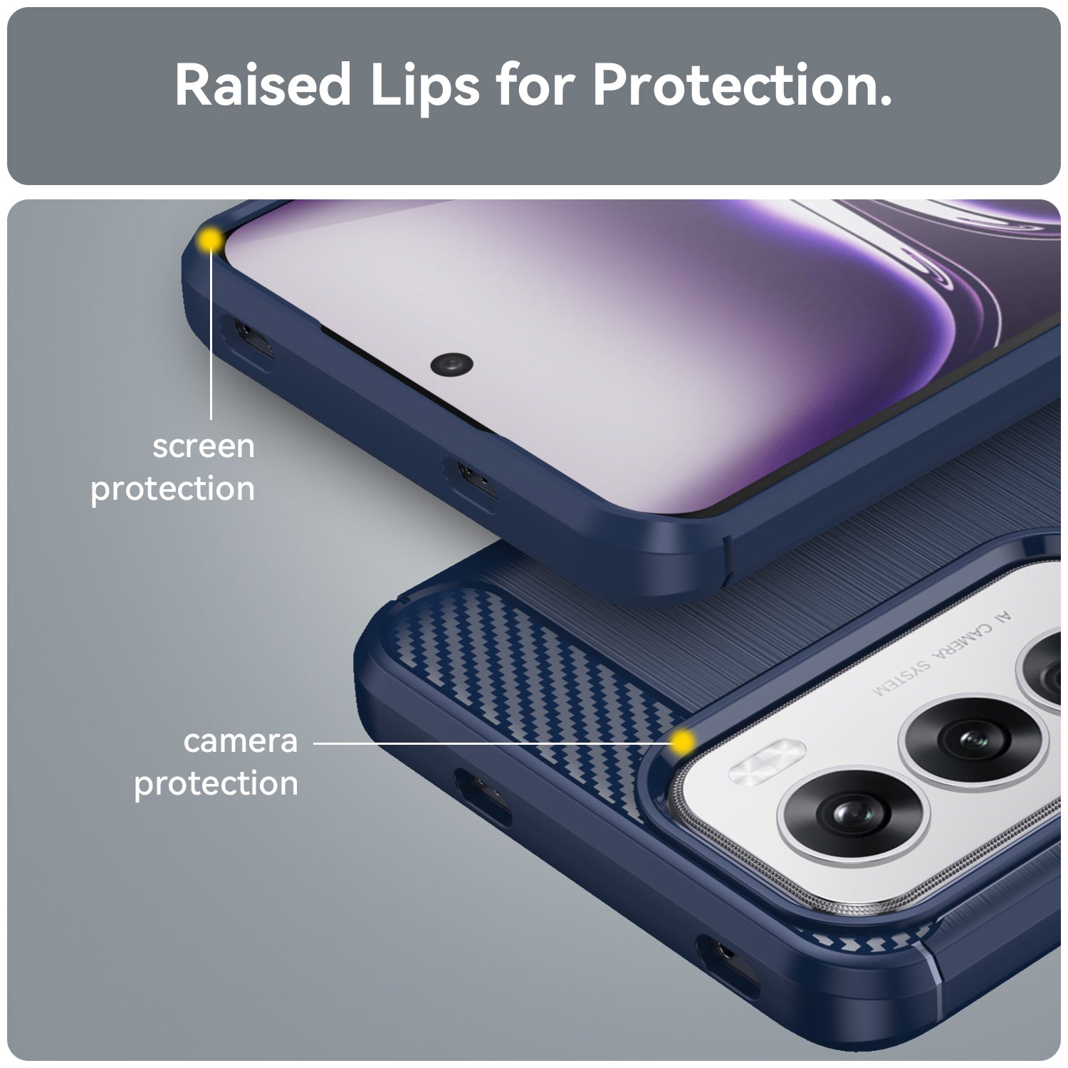 Oppo Reno 12 Carbon Fibre Case [Navy]
