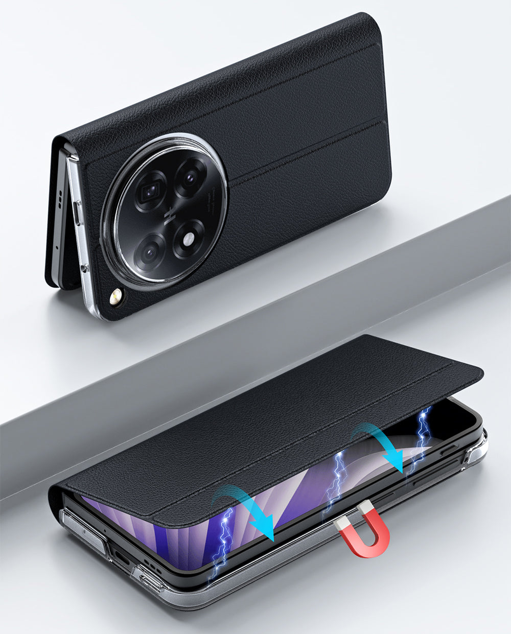 Oppo Find N5 Pu Leather Case [Black]