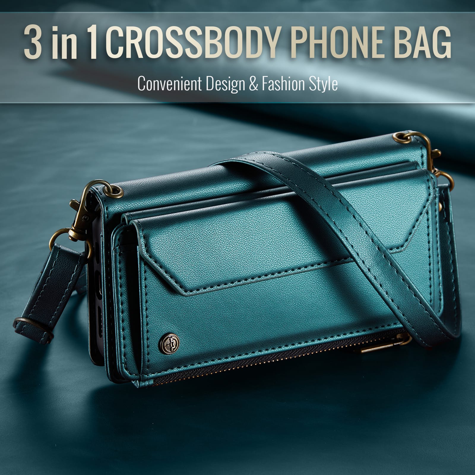 Samsung Galaxy Z Fold 5 Crossbody Wallet [Teal]