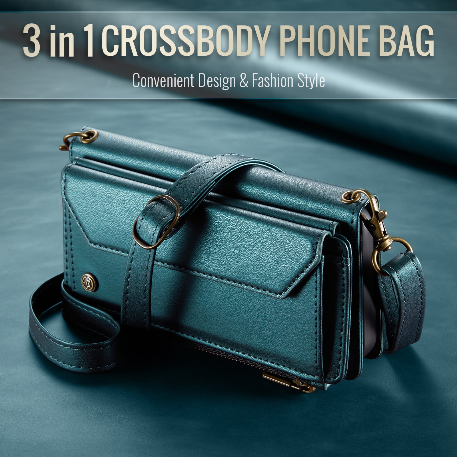 Samsung Galaxy Z Fold 5 Crossbody Wallet [Teal]