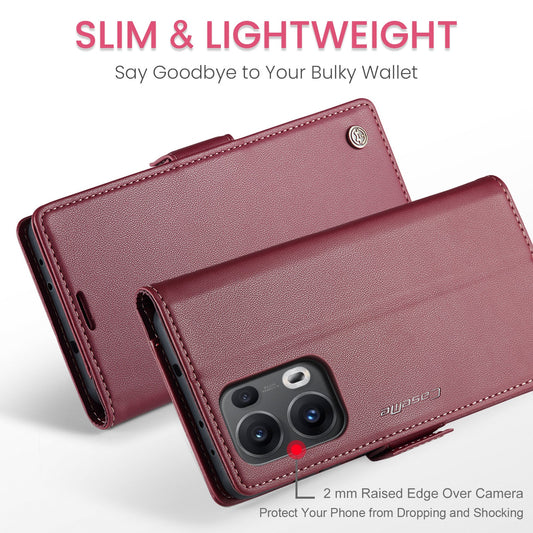 Oppo Reno 13 Pro 5G Pu Wallet Case [Maroon]
