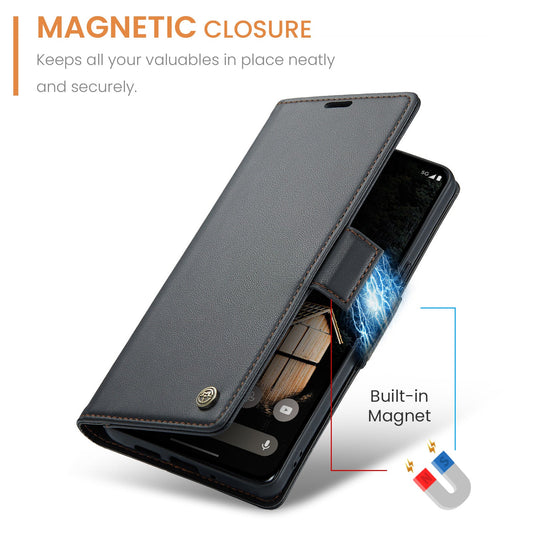 Google Pixel 10 Pro Xl Pu Wallet Case [Black]