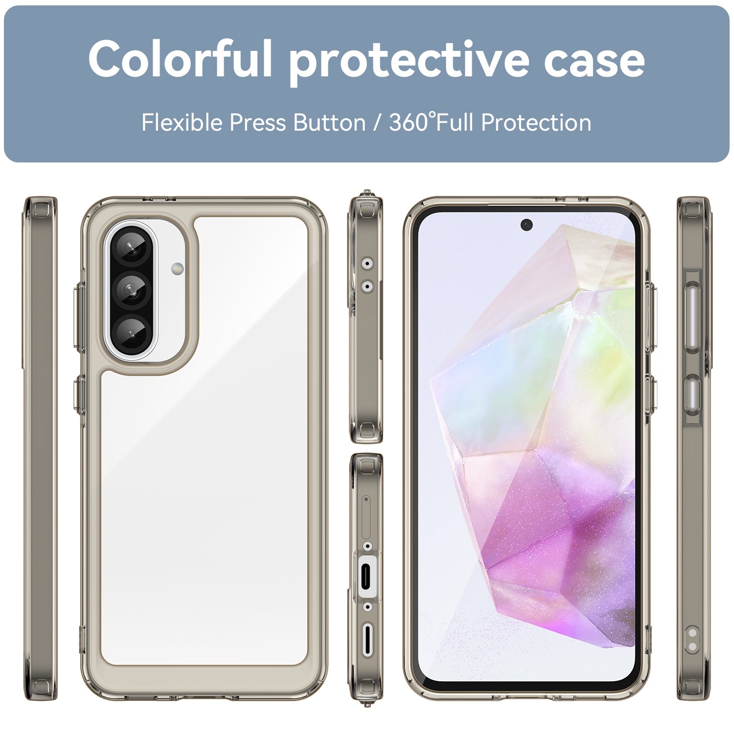 Samsung Galaxy A36 5G Soft Gel Case [Clear Grey]