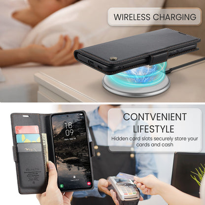 Galaxy S25 Plus Pu Wallet Case [Black]