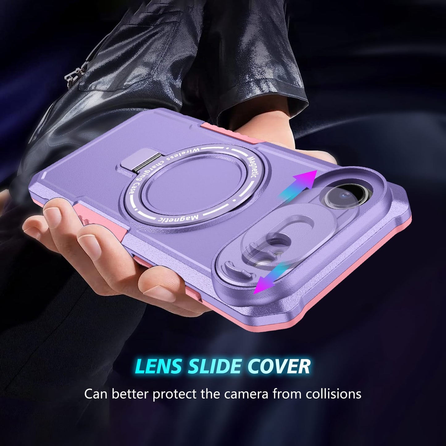 Iphone 17 Air Magsafe Sliding Cover Case [Purple]