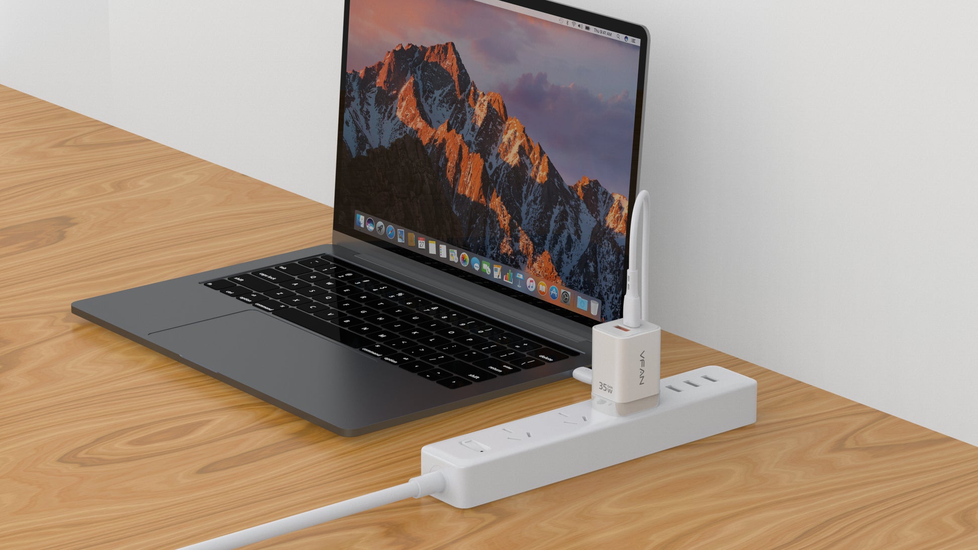 Vipfan 35W Gan Ultra Fast Charger W/ Usb-C & Usb-A (Au8)