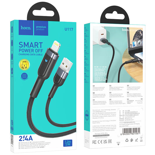 Smart Power Off Fast Charging Cable (U117) [Lightning]