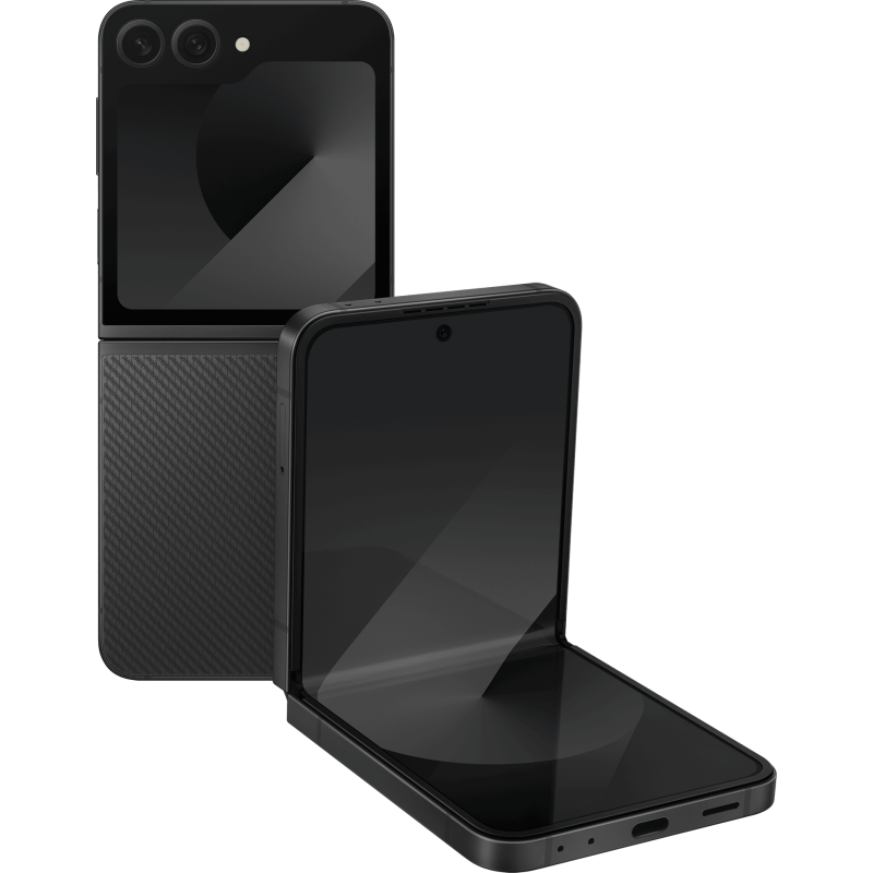Samsung Galaxy Z Flip6 SM-F741/DS Mobile Phone [ 512GB / 12GB RAM - Crafted Black ]