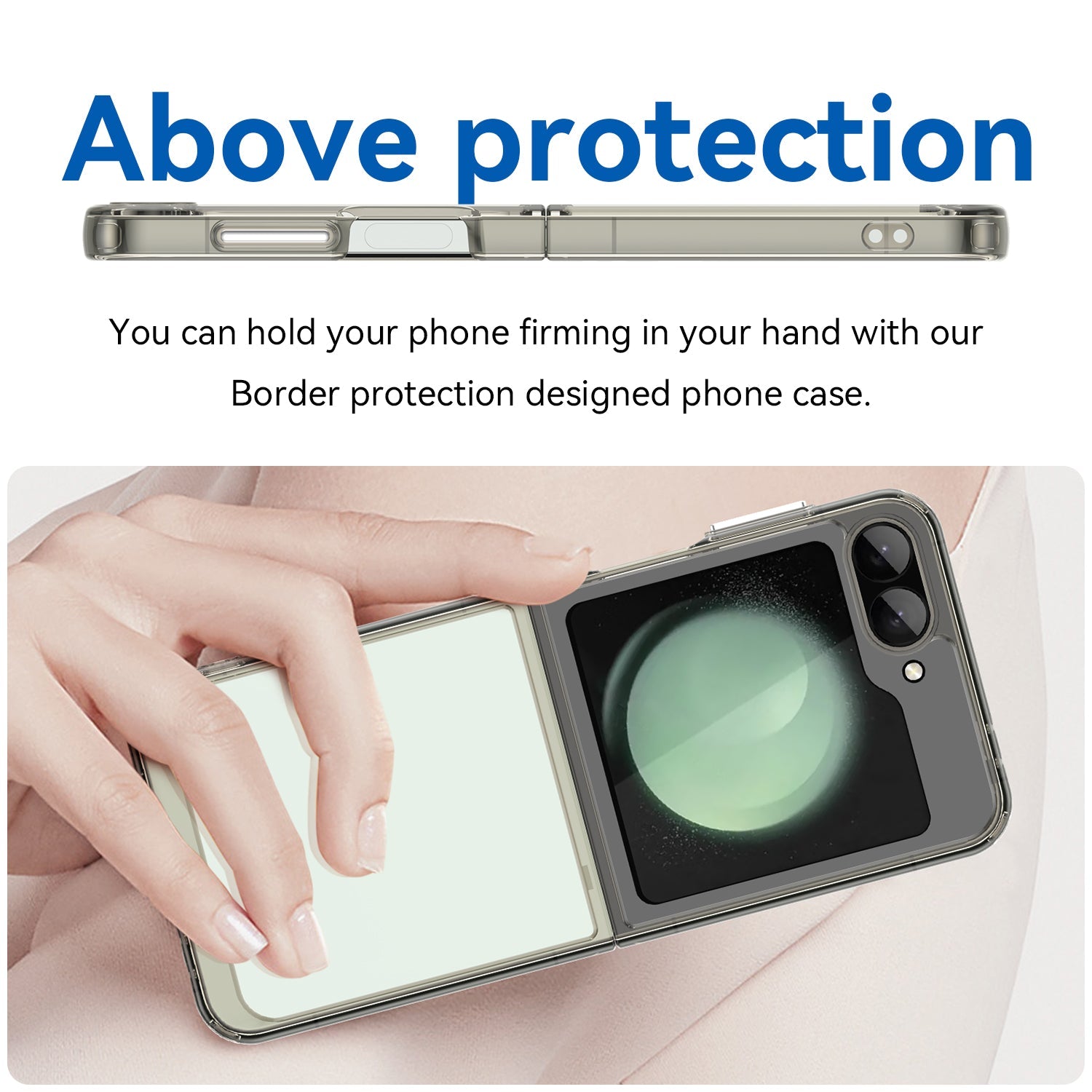 Samsung Galaxy Z Flip 7 Fe Soft Gel Case [Clear Grey]