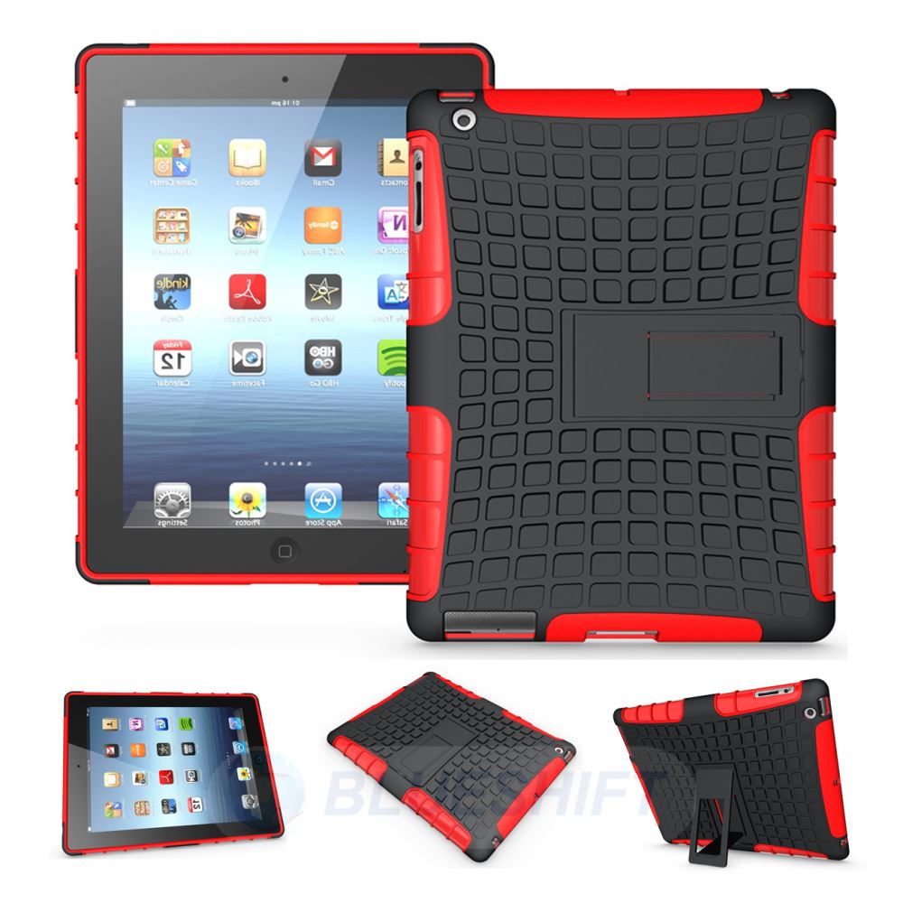 Ipad 2/3/4 Heavy Duty Case [Red]