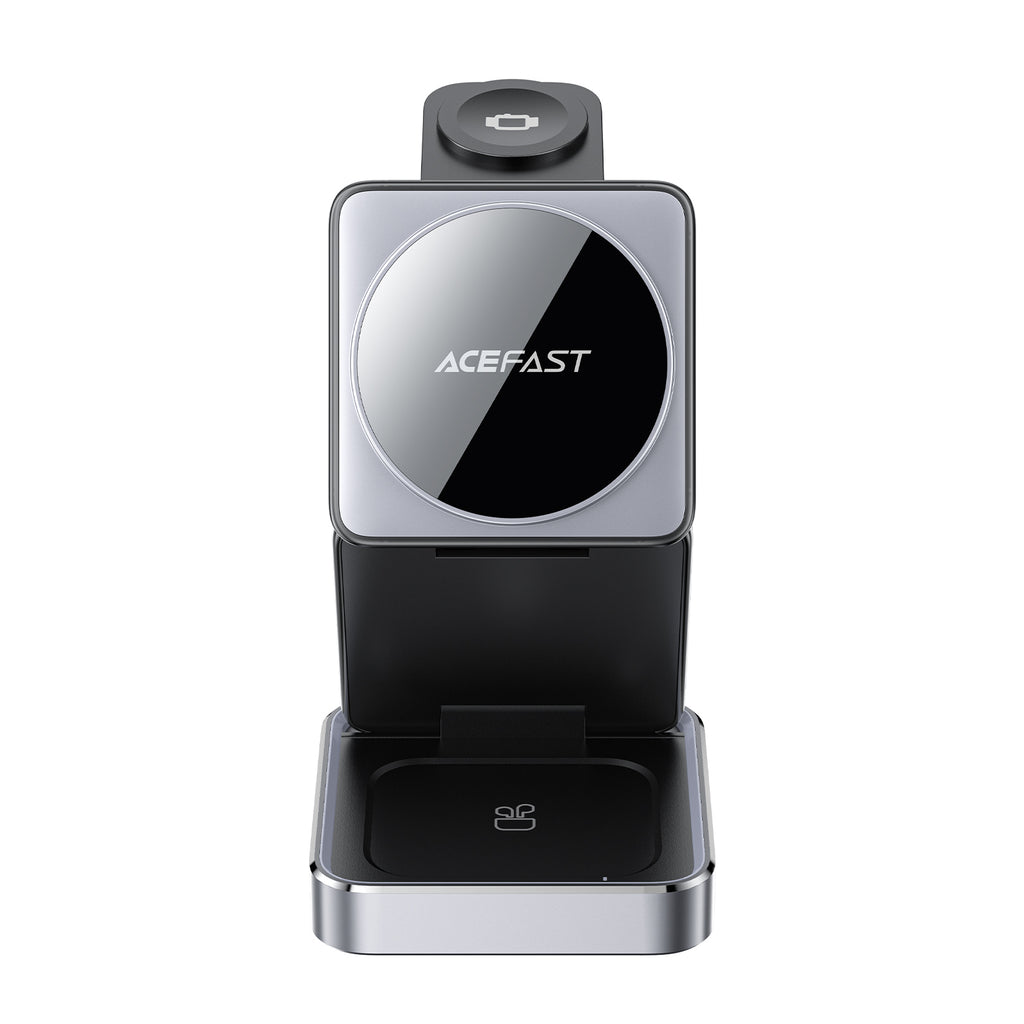 Acefast 23W Premium 3-in-1 Magnetic Wireless Charger w/ Foldable Design, Ambient Light (E20)