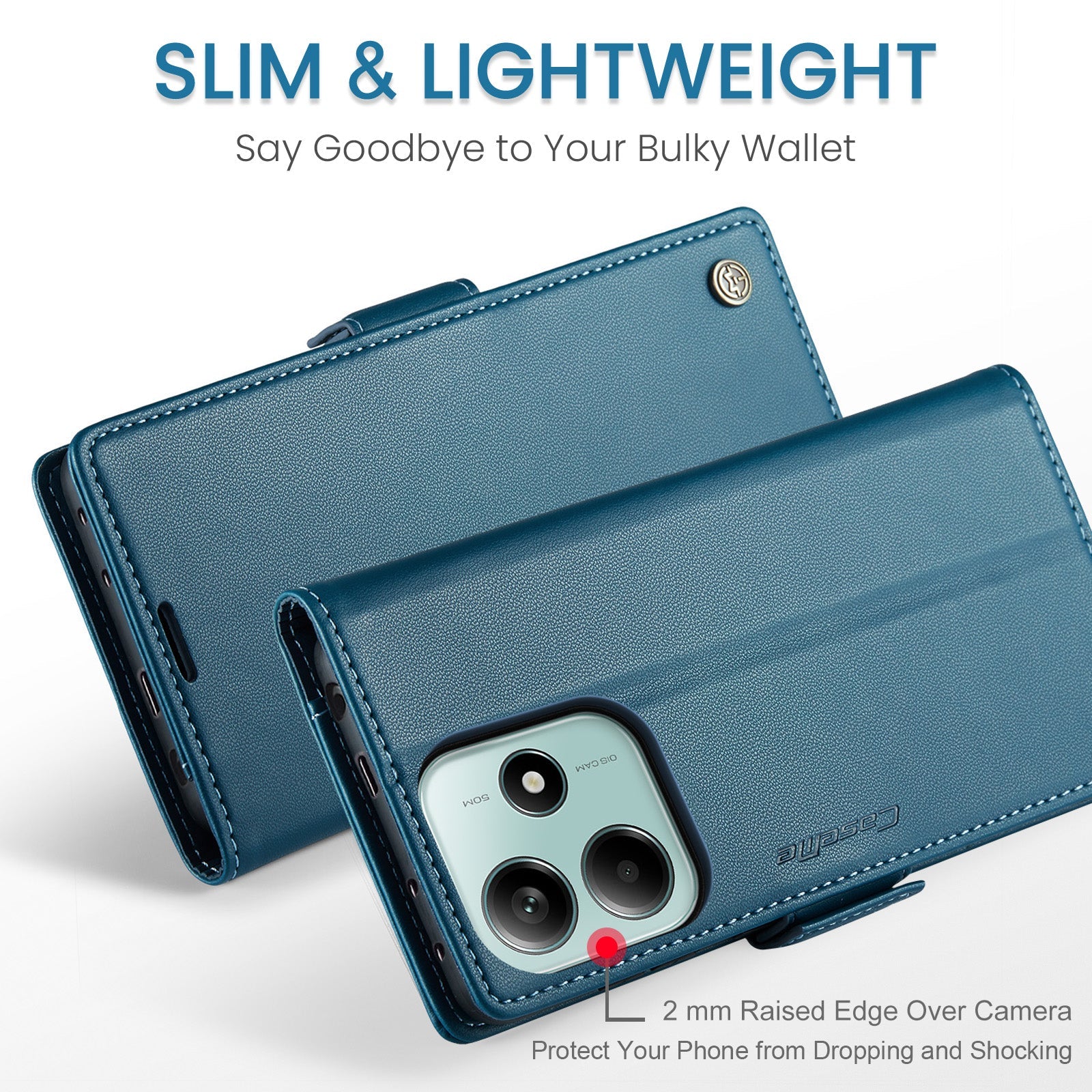 Xiaomi Redmi Note 14 5G Pu Wallet Case [Navy]