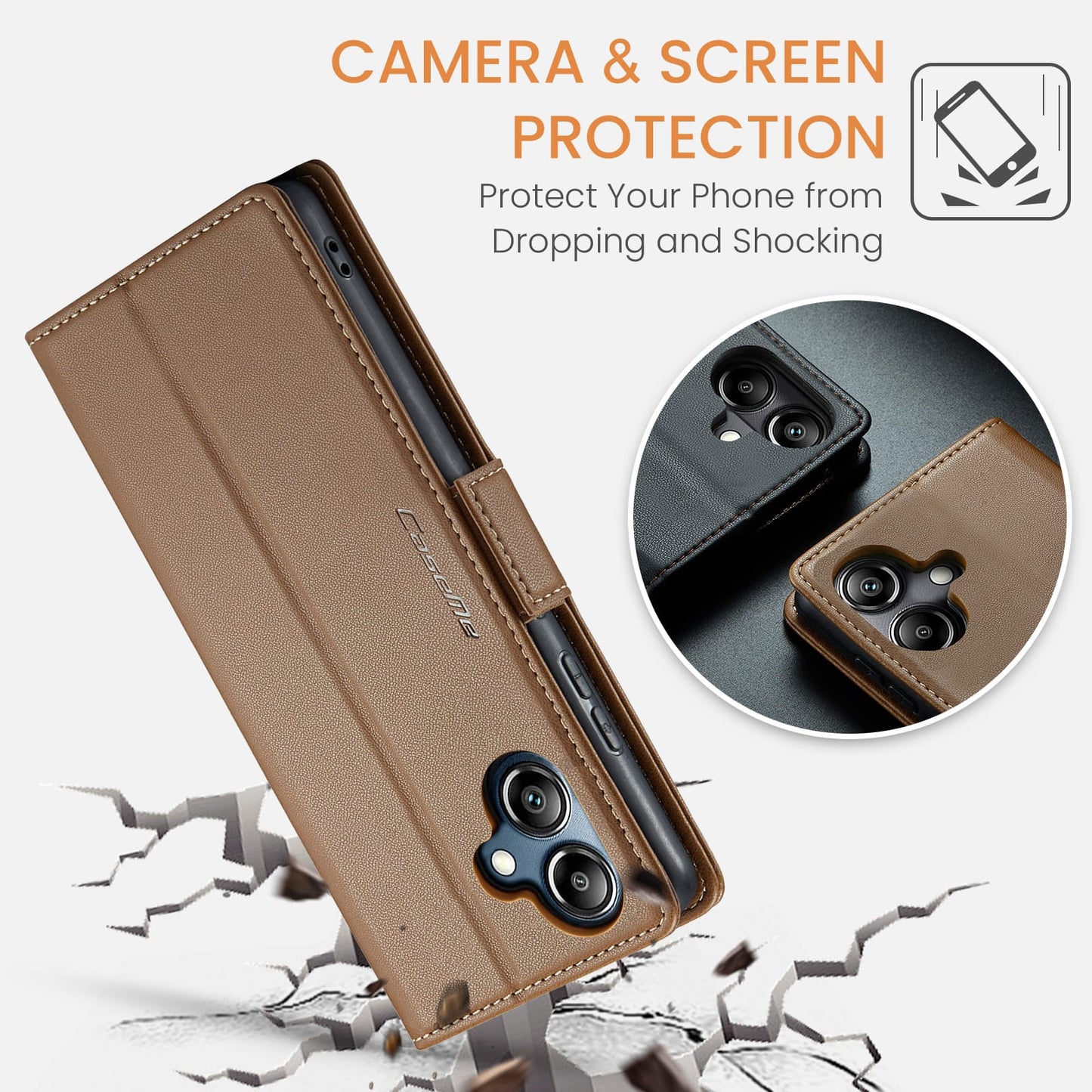 Samsung Galaxy A07 Pu Wallet Case [Brown]