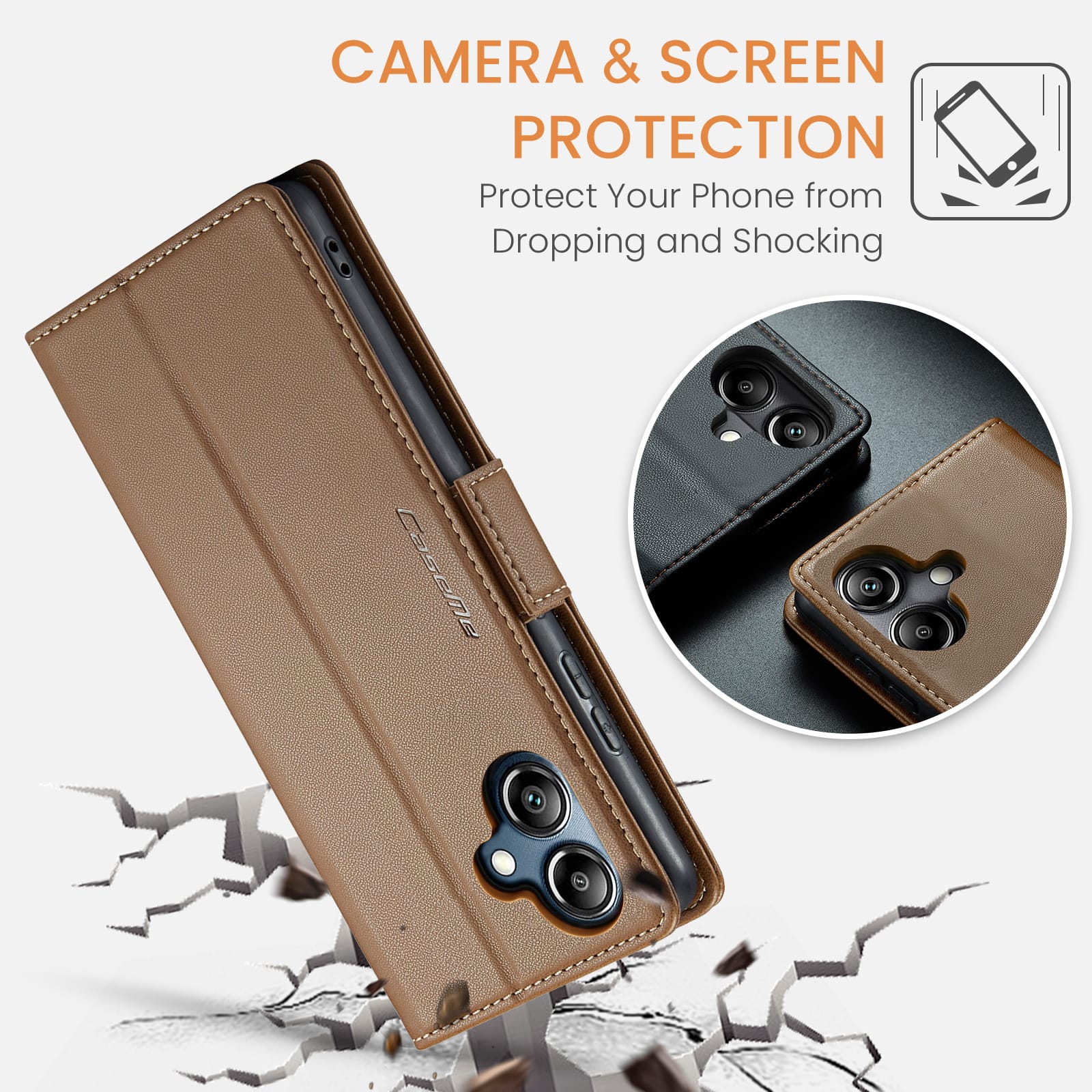 Samsung Galaxy A07 Pu Wallet Case [Brown]