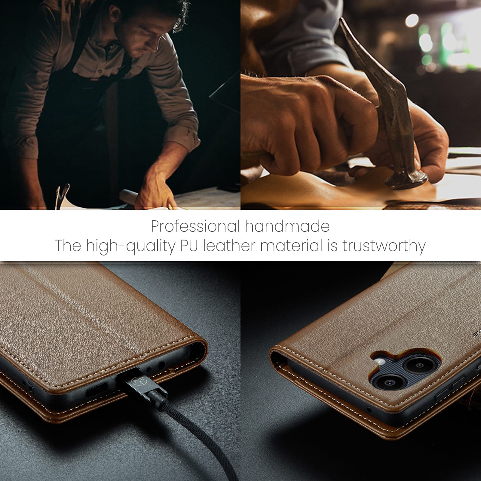 Samsung Galaxy A07 Pu Wallet Case [Brown]