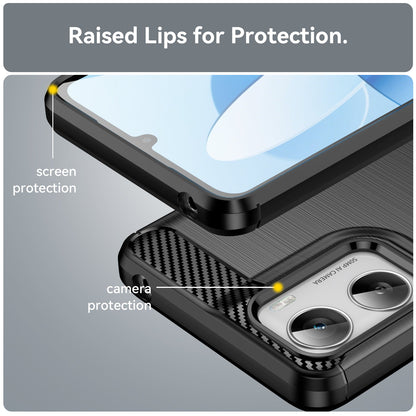 Moto G06 Carbon Fibre Case [Black]