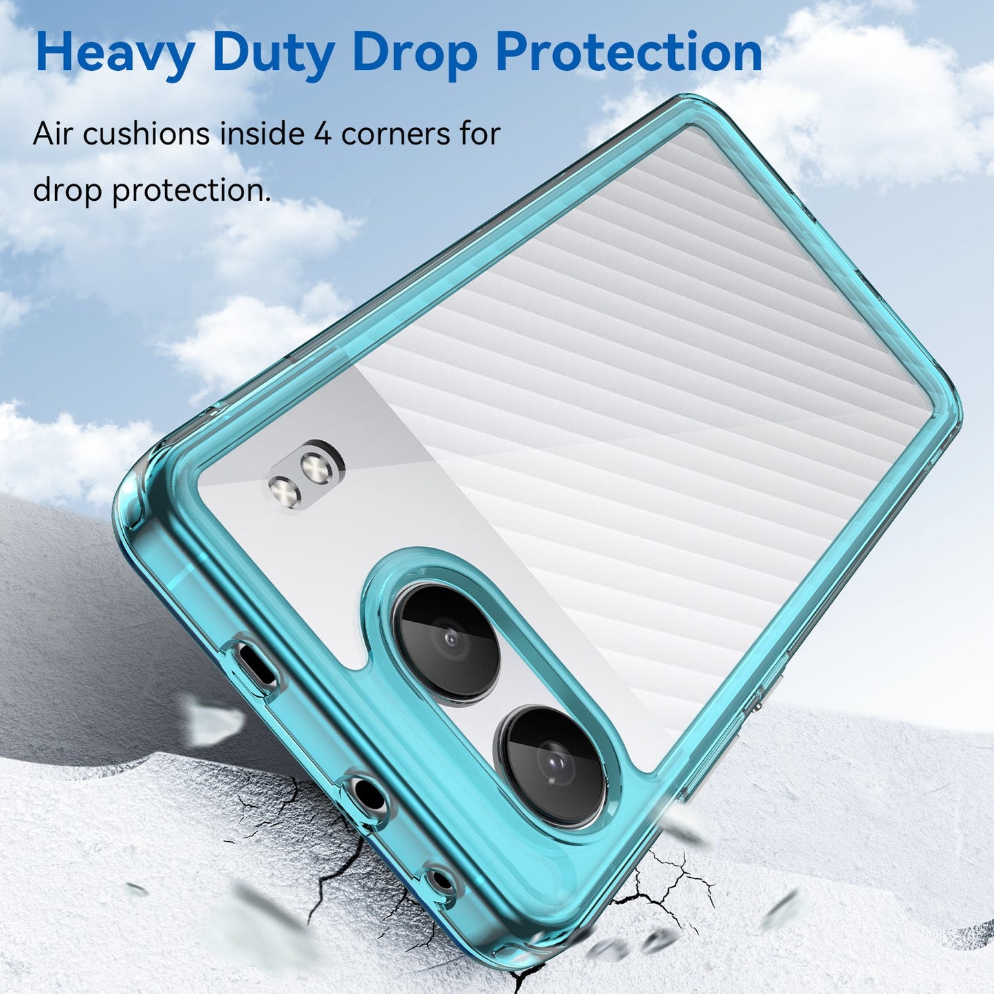 Oneplus Nord 4 Soft Gel Bumper Case [Clear Blue]