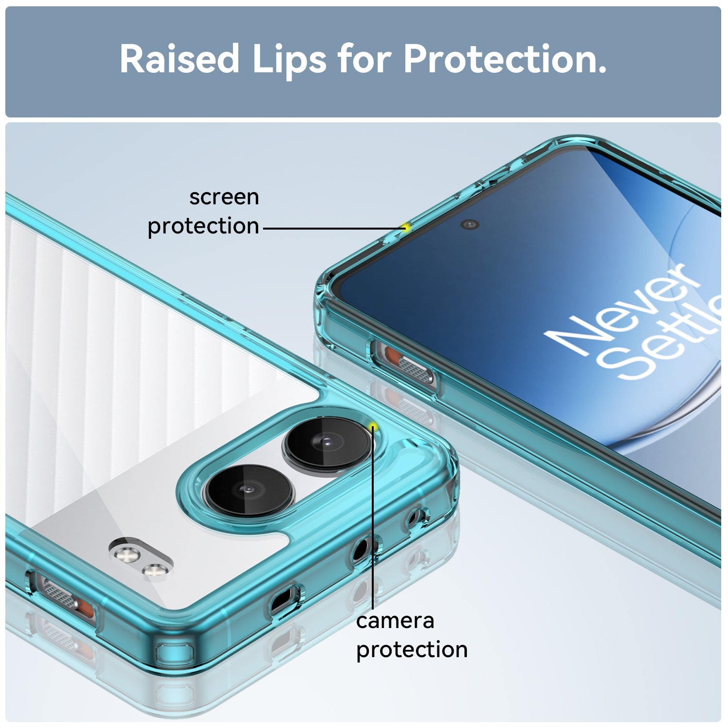 Oneplus Nord 4 Soft Gel Bumper Case [Clear Blue]